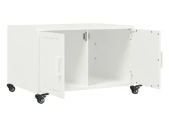 Sale vidaxl Mesa de centro 68x50x43,5 cm aço Branco