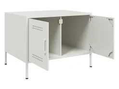 Mesa De Centro|vidaxl Mesa de centro 68x50x50,5 cm aço Branco