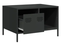 Mesa De Centro|vidaxl Mesa de centro 68,5x50x43,5 cm aço laminado a frio Preto