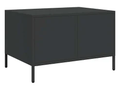Mesa De Centro|vidaxl Mesa de centro 68,5x50x43,5 cm aço laminado a frio Preto