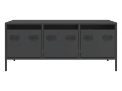Mesa De Centro*vidaxl Mesa de centro 101,5x50x43,5 cm aço laminado a frio Preto