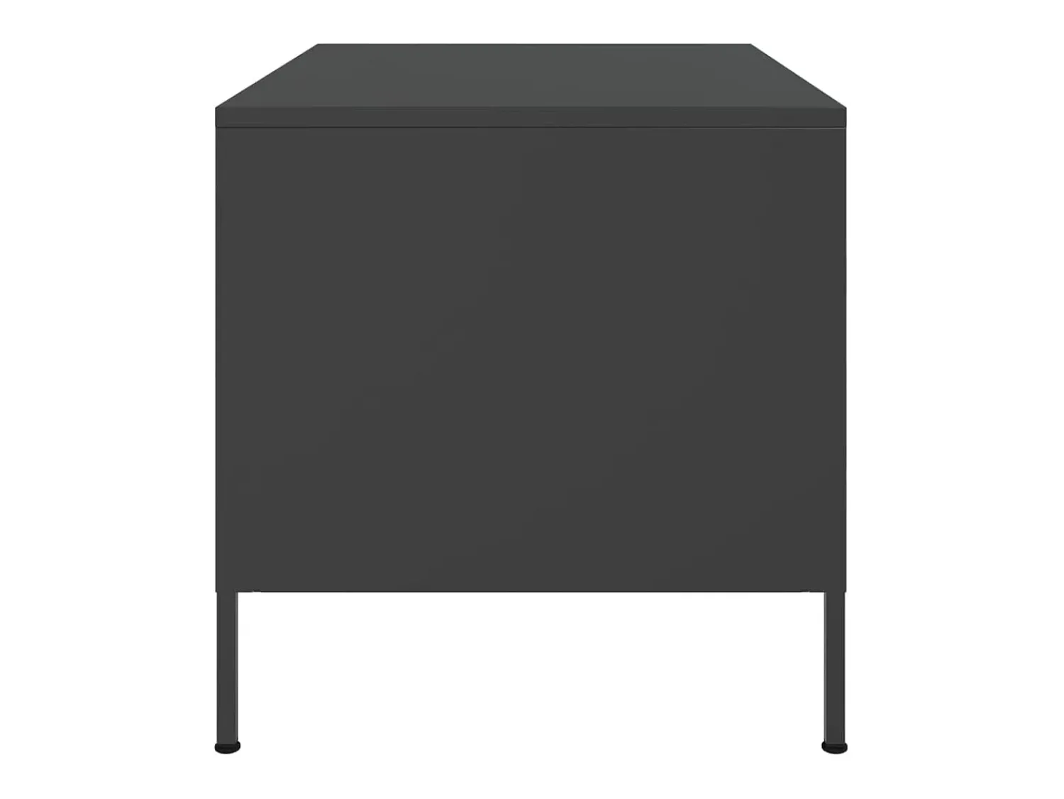 Mesa De Centro*vidaxl Mesa de centro 68x50x50,5 cm aço Preto