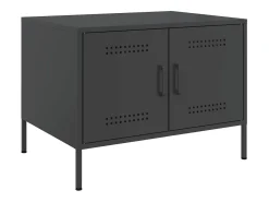 Mesa De Centro*vidaxl Mesa de centro 68x50x50,5 cm aço Preto