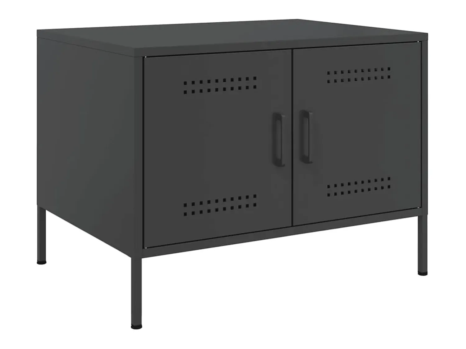 Mesa De Centro*vidaxl Mesa de centro 68x50x50,5 cm aço Preto