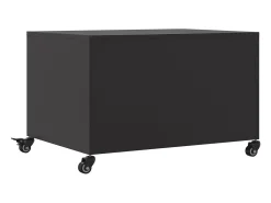 Mesa De Centro*vidaxl Mesa de centro 68x50x43,5 cm aço Preto
