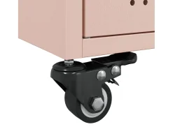 Outlet vidaxl Mesa de centro 68x50x43,5 cm aço Rosa