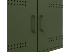 Mesa De Centro*vidaxl Mesa de centro 68x50x50,5 cm aço azeitona Verde