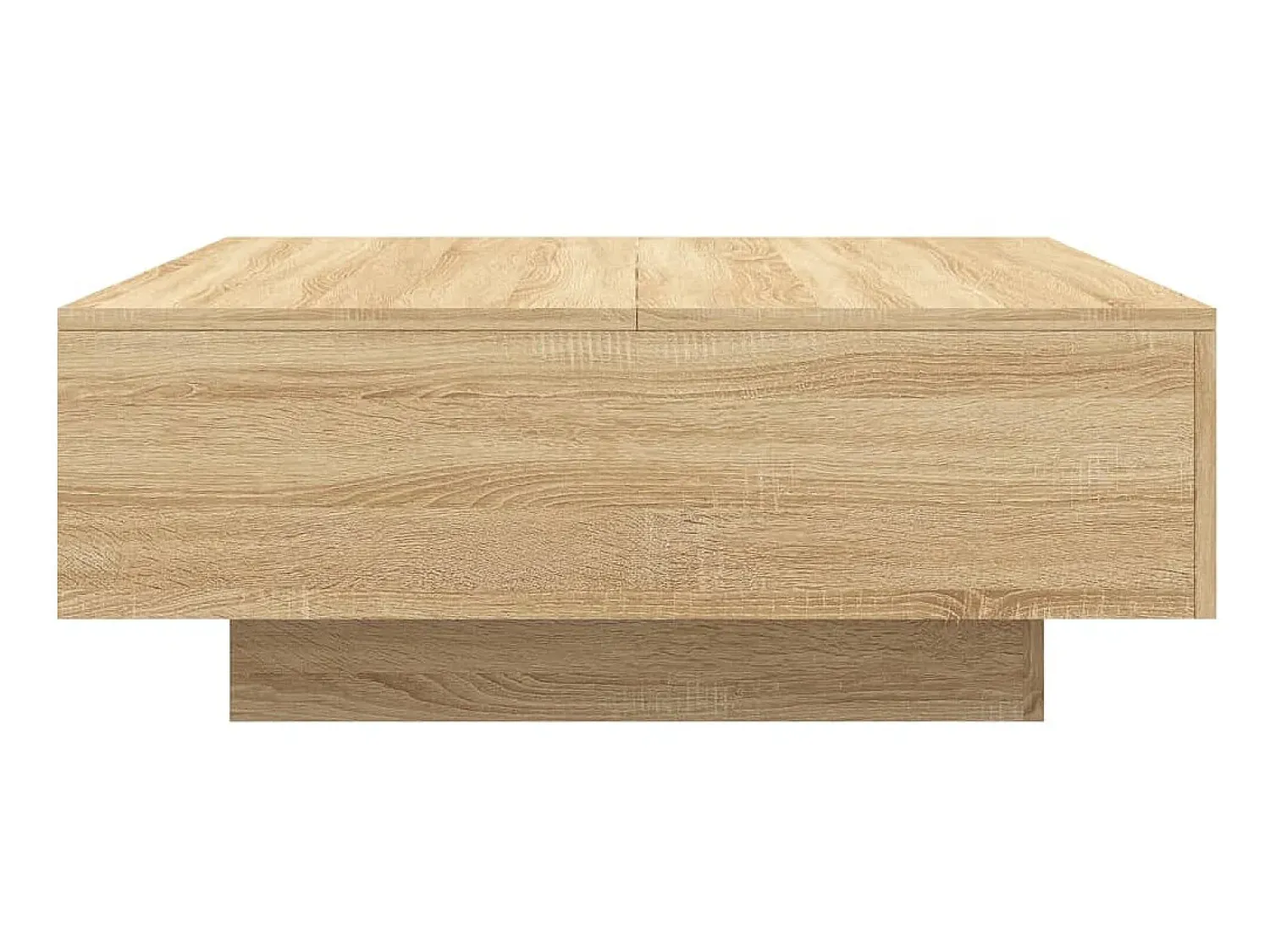 Outlet Mesa de centro 80x80x31 cm contraplacado carvalho sonoma PT467864 Castanho