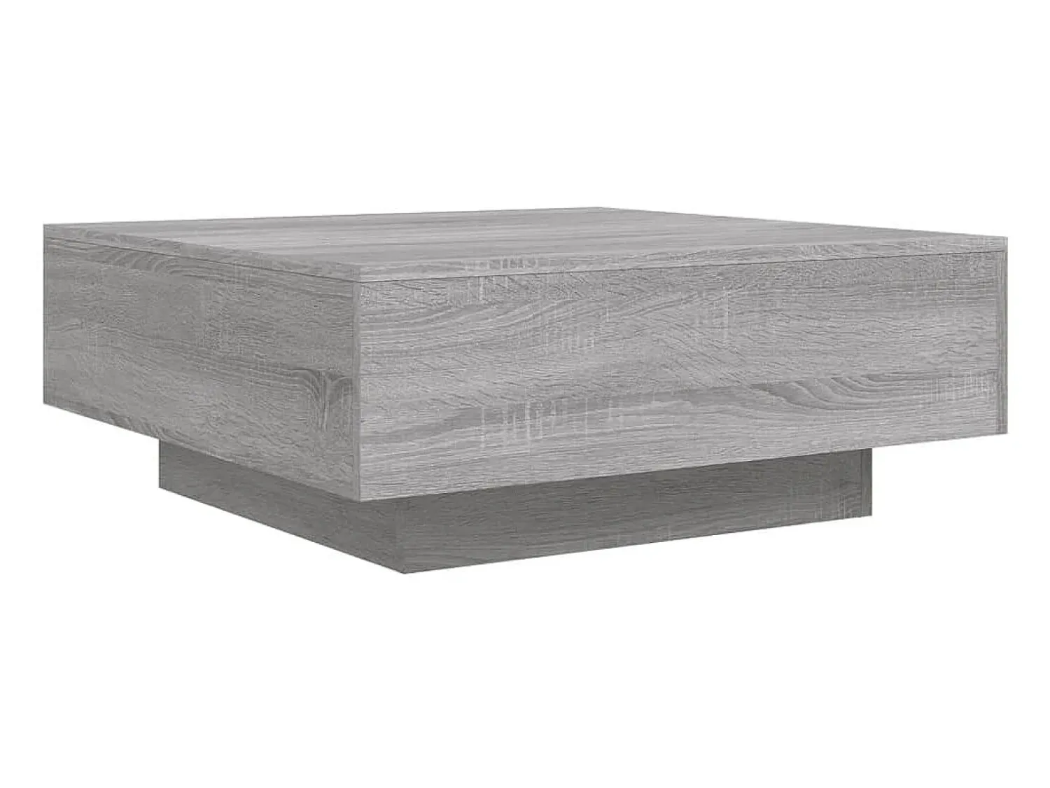 Clearance Mesa de centro 80x80x31 cm contraplacado sonoma PT522189 Cinzento