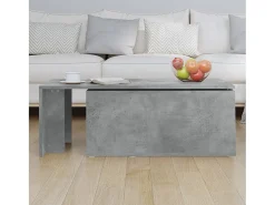 Mesa De Centro|vidaxl Mesa de centro 150x50x35 cm contraplacado cimento Cinzento