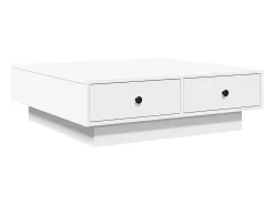 Mesa De Centro*vidaxl Mesa de centro 90x90x28 cm contraplacado Branco