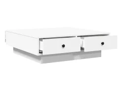 Mesa De Centro*vidaxl Mesa de centro 90x90x28 cm contraplacado Branco