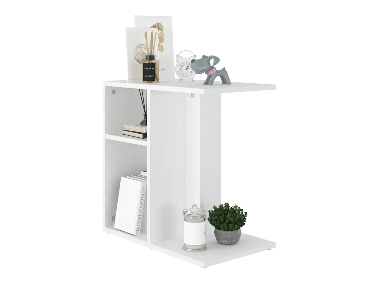 Hot Mesa de centro 50x30x50 cm contraplacado PT595594 Branco