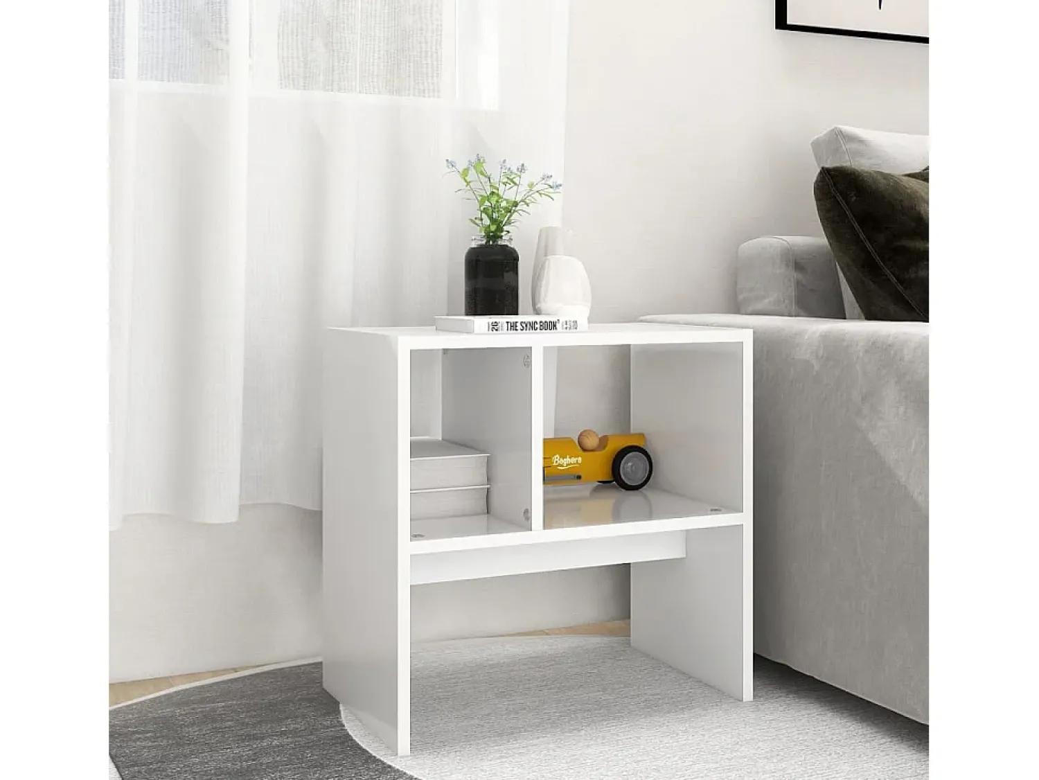 Hot Mesa de centro 50x30x50 cm contraplacado PT595594 Branco