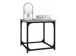 Mesa De Centro| Mesa de centro 40x40x40 cm derivados madeira sonoma PT446420 Cinzento