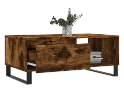 Mesa De Centro*vidaxl Mesa de centro 90x50x36,5 cm derivados madeira carvalho fumado Natural claro