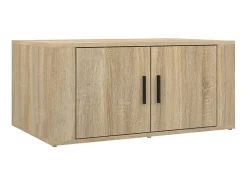 Mesa De Centro| Mesa de centro 80x50x36 cm derivados madeira carvalho sonoma PT181268 Castanho