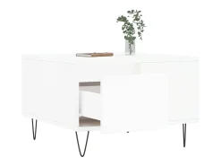 Mesa De Centro* Mesa de centro 55x55x36,5 cm derivados de madeira PT717580 Branco