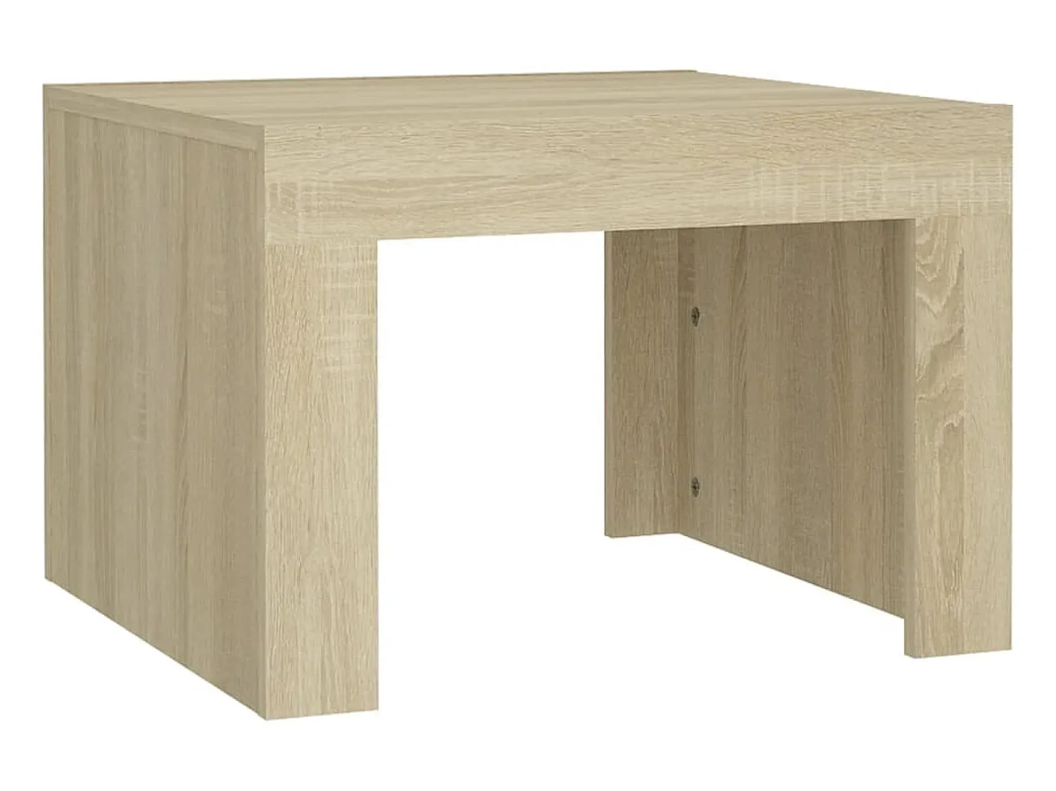 Mesa De Centro* Mesa de centro 50x50x35 cm derivados de madeira carvalho sonoma PT641516 Castanho