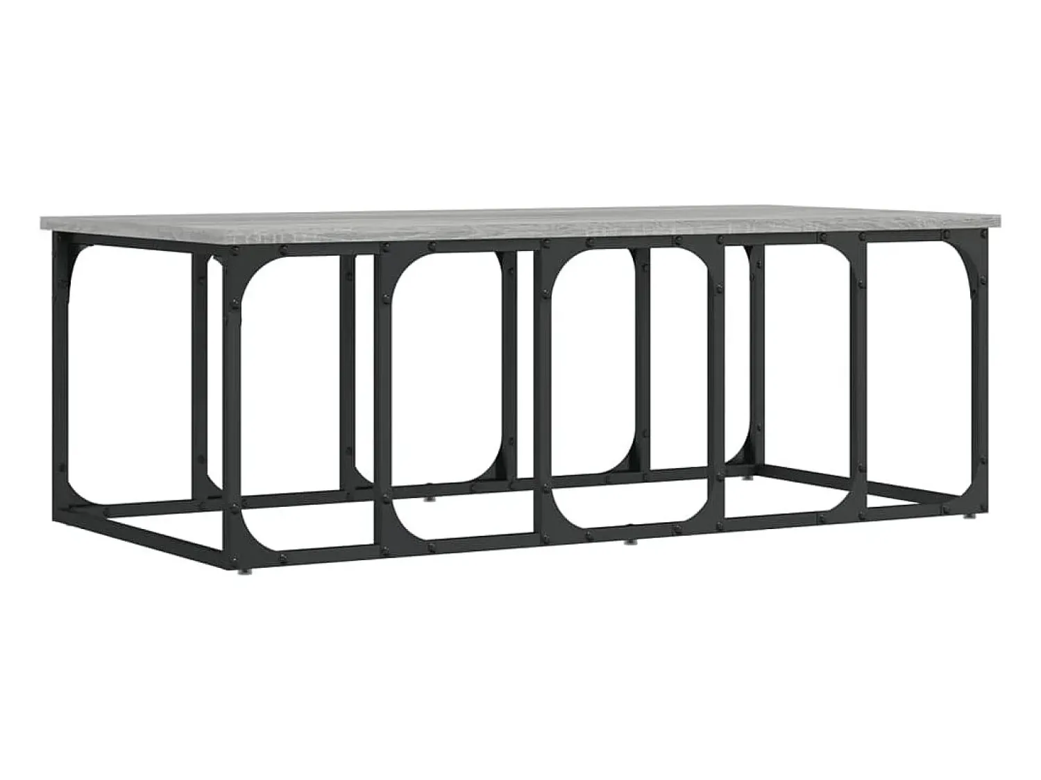 Clearance vidaxl Mesa de centro 100x50x35,5 cm derivados madeira sonoma Cinzento