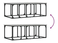 Clearance vidaxl Mesa de centro 100x50x35,5 cm derivados madeira sonoma Cinzento