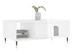 Mesa de centro 90x50x36,5 cm derivados madeira brilhante PT529203^ Mesa De Centro