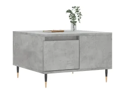 Mesa De Centro| Mesa de centro 55x55x36,5 cm derivados madeira cimento PT628650 Cinzento