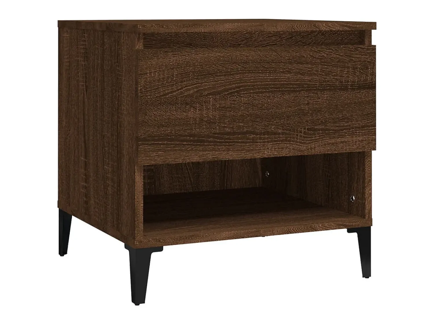 Mesa de centro 50x46x50 cm derivados madeira carvalho PT276608 Castanho