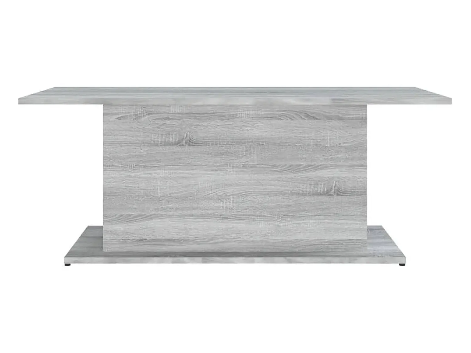 vidaxl Mesa de centro 102x55,5x40 cm derivados de madeira cinza sonoma Cinzento