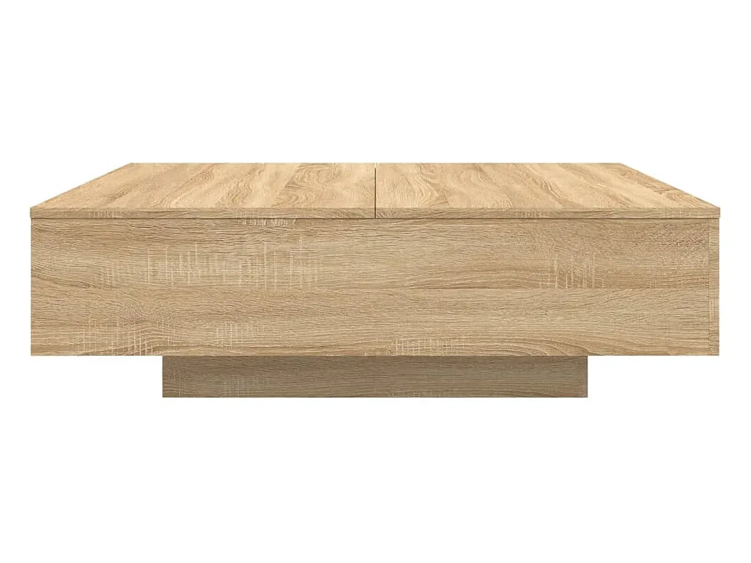 New vidaxl Mesa de centro 100x100x31 cm derivados madeira carvalho sonoma Natural claro