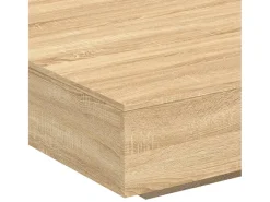 New vidaxl Mesa de centro 100x100x31 cm derivados madeira carvalho sonoma Natural claro