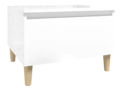 Hot Mesa de centro 50x46x35 cm derivados de madeira brilhante PT844174 Branco