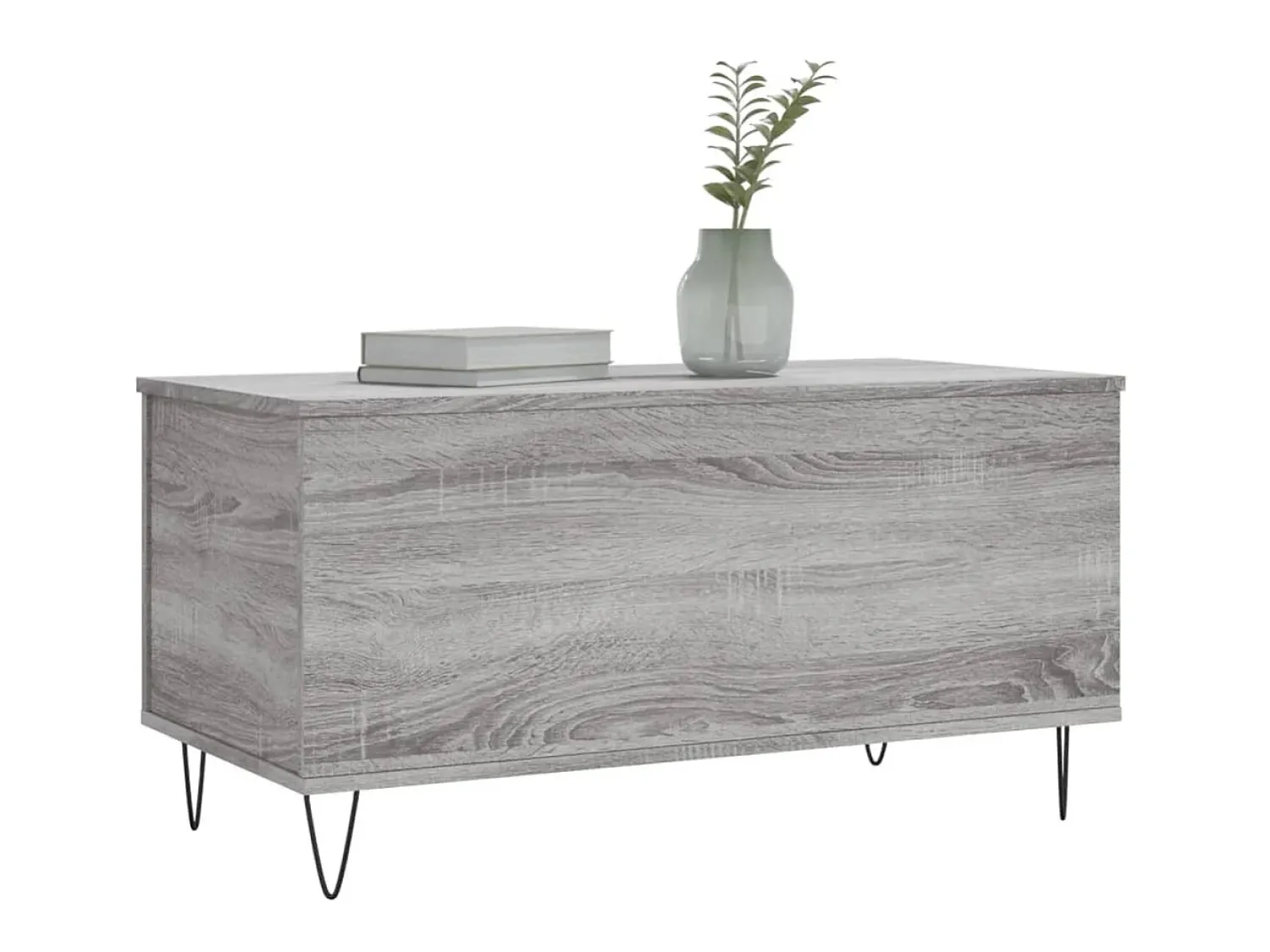Mesa De Centro| Mesa de centro 90x44,5x45 cm derivados de madeira cinza sonoma PT373042 Cinzento