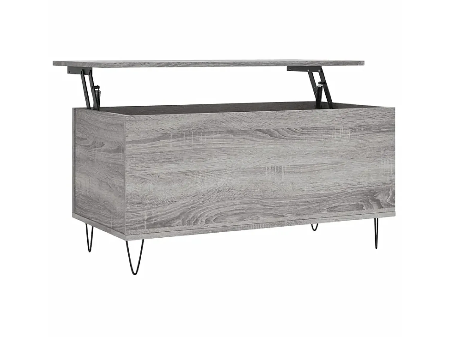 Mesa De Centro| Mesa de centro 90x44,5x45 cm derivados de madeira cinza sonoma PT373042 Cinzento