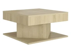 vidaxl Mesa de centro 57x57x30 cm derivados de madeira carvalho sonoma^ Mesa De Centro
