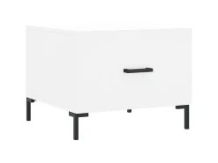 Mesa De Centro| Mesa de centro 50x50x40 cm derivados de madeira PT497674 Branco