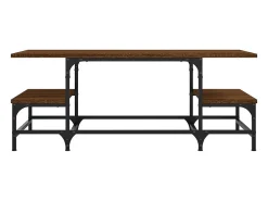 Mesa De Centro|vidaxl Mesa de centro 100x50,5x40 cm deriv. madeira carvalho castanho Natural claro