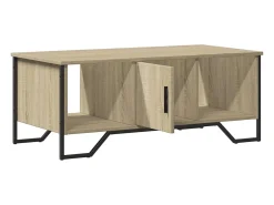 Mesa De Centro|vidaxl Mesa de centro 100x51x40 cm derivados madeira carvalho sonoma Natural claro