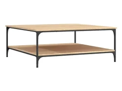 Mesa De Centro*vidaxl Mesa de centro 100x100x40 cm derivados madeira carvalho sonoma Natural claro