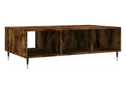 vidaxl Mesa de centro 104x60x35 cm derivados madeira carvalho fumado^ Mesa De Centro