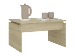 Mesa De Centro* Mesa de centro 68x50x38 cm derivados de madeira carvalho sonoma PT690511 Castanho