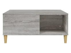 Mesa De Centro|vidaxl Mesa de centro 80x80x36,5 cm derivados madeira sonoma Cinzento