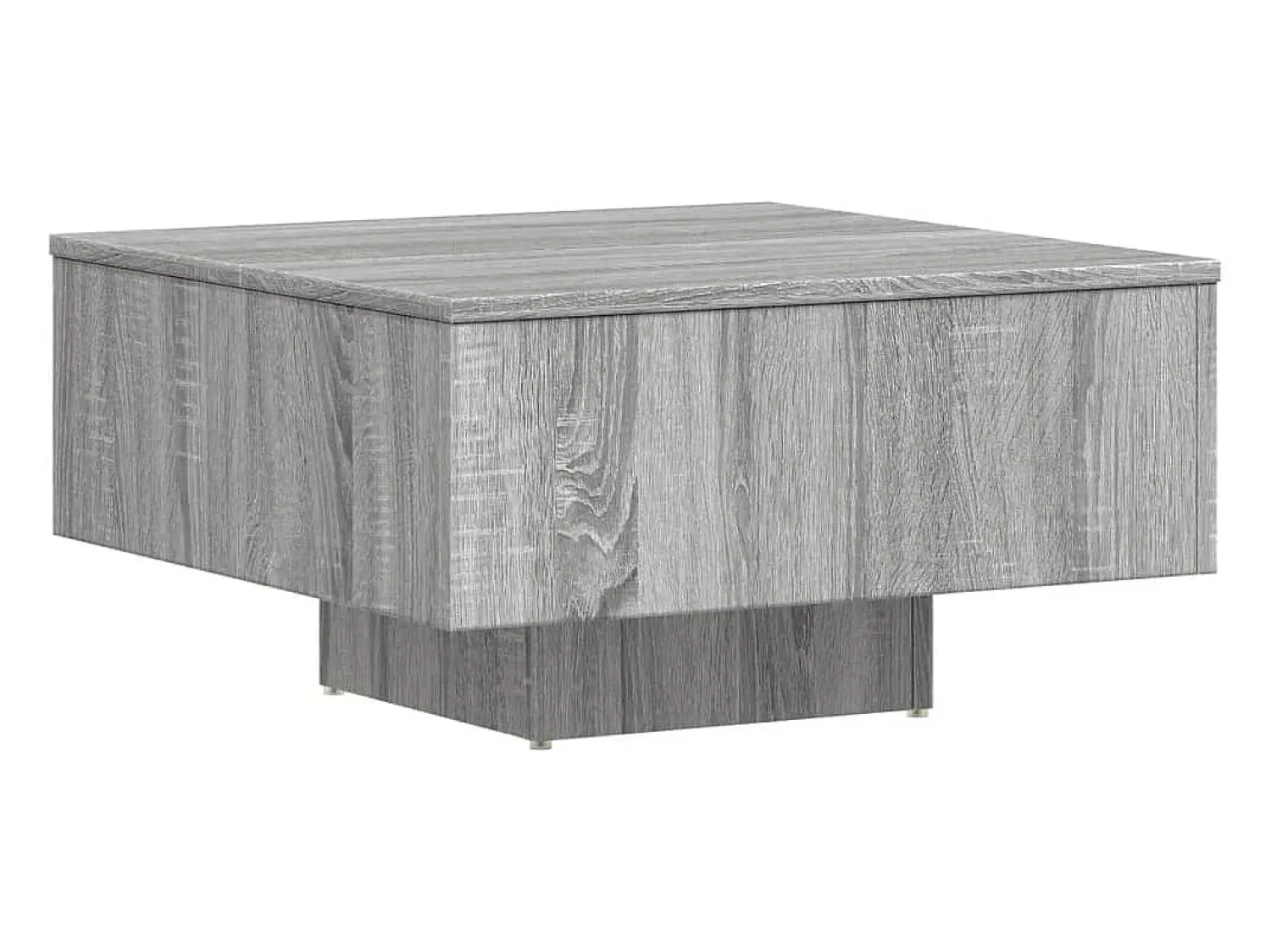 Best vidaxl Mesa de centro 60x60x31,5 cm derivados de madeira cinza sonoma Cinzento