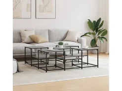 Mesa De Centro* Mesa de centro 121x121x40 cm derivados madeira sonoma PT163263 Cinzento
