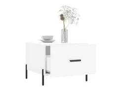 Mesa De Centro| Mesa de centro 50x50x40 cm derivados de madeira PT376983 Branco