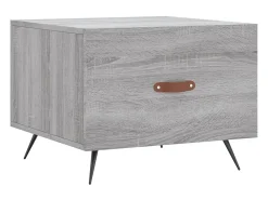 Mesa de centro 50x50x40 cm derivados madeira sonoma cinza PT325857^ Mesa De Centro