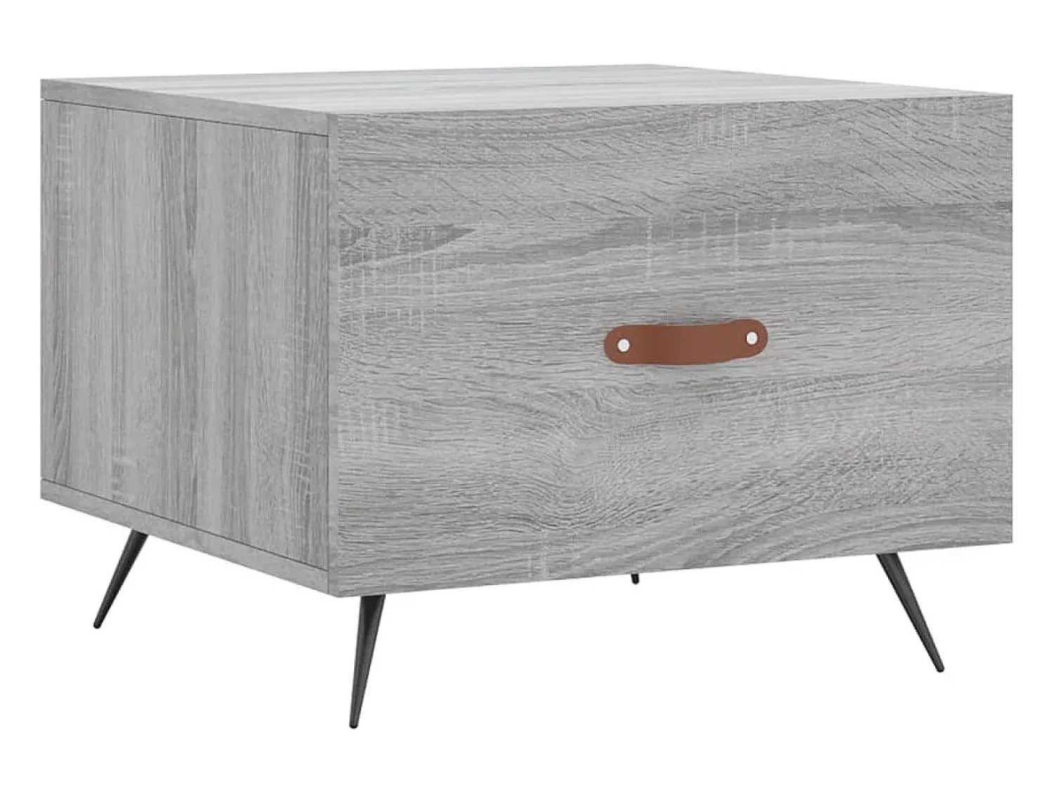 Mesa de centro 50x50x40 cm derivados madeira sonoma cinza PT325857^ Mesa De Centro