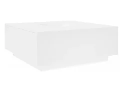 Online vidaxl Mesa de centro 100x100x40 cm derivados de madeira Branco
