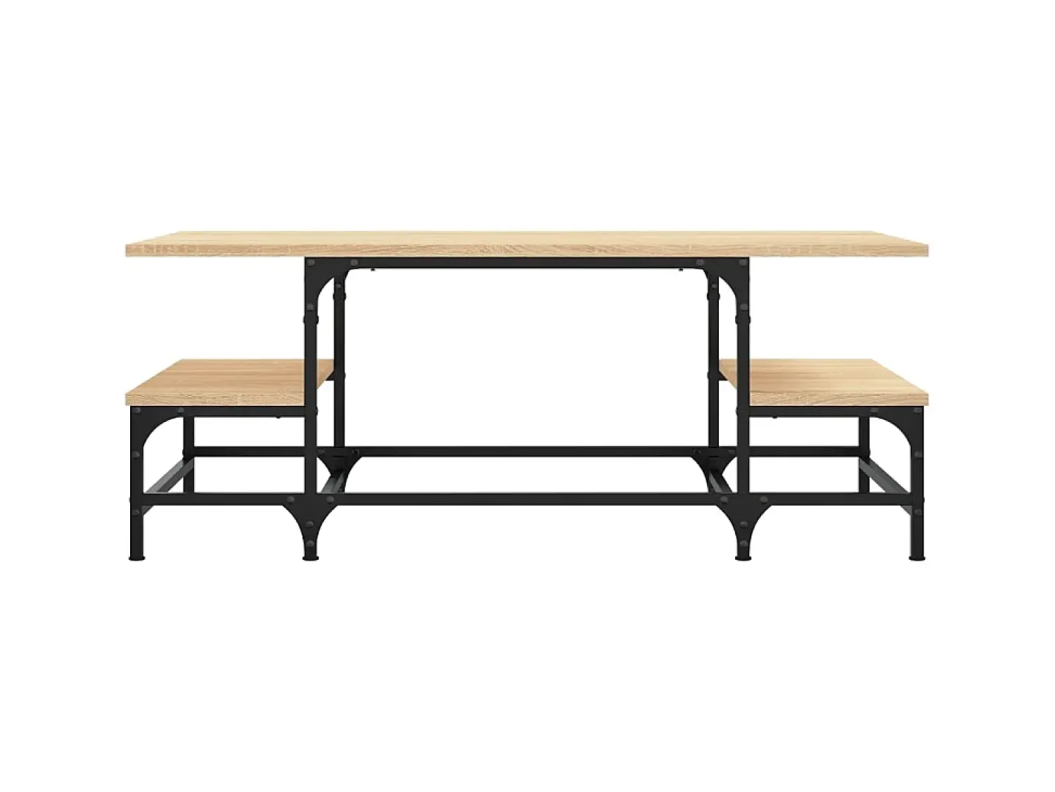 Mesa De Centro* Mesa de centro 100x50,5x40 cm derivados madeira carvalho sonoma PT954234 Castanho