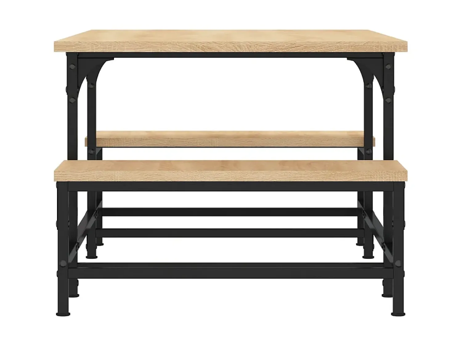 Mesa De Centro* Mesa de centro 100x50,5x40 cm derivados madeira carvalho sonoma PT954234 Castanho